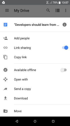 Send Large Files from Android